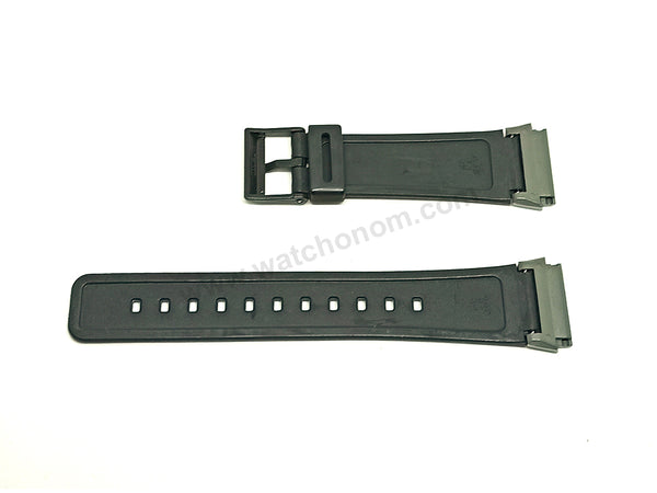 Genuine Casio DBC-V50 Data Bank - 30 Sec Easy Rec Replacement Black Rubber Watch Band Strap