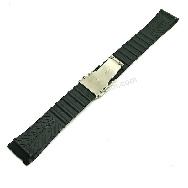 Genuine Casio EFD-1000 Edifice - Authentic Replacement Black Rubber Watch Band Strap