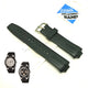 Genuine Casio MTR-301 - Authentic Replacement Black Rubber Watch Band Strap