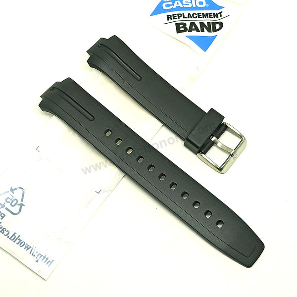 Genuine Casio MTR-301 - Authentic Replacement Black Rubber Watch Band Strap