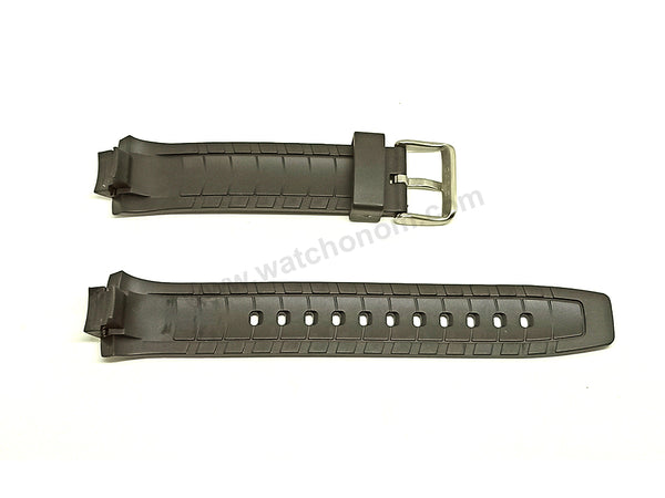 Genuine Casio MTR-301 - Authentic Replacement Black Rubber Watch Band Strap