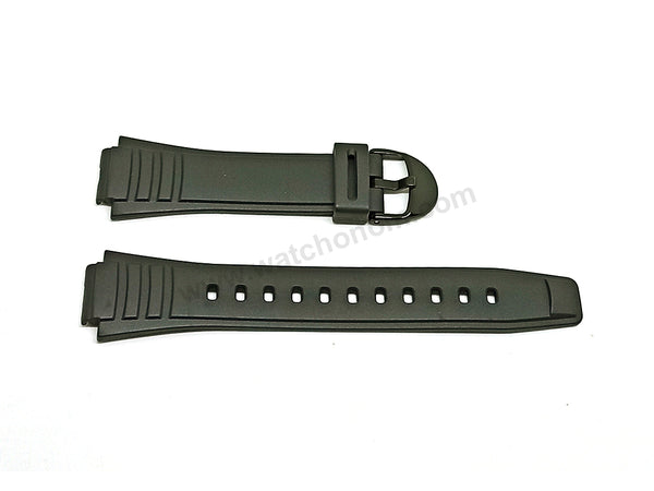 Genuine Casio WL-500 - Authentic Replacement Black Rubber Watch Band Strap