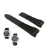 Fits/For Raymond Weil Nabucco 7800 - 23mm Black Rubber Replacement Watch Band Strap Belt&nbsp;