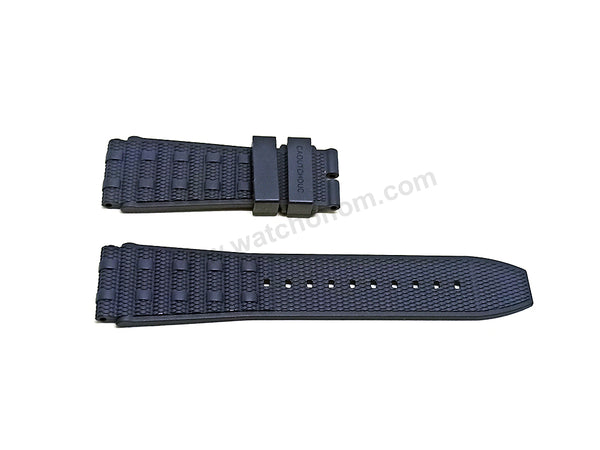 Fits/For Breitling Chronomat B01 AB0134 , AB0136 - 22mm Navy Blue Silicone 22-20 301S , 300S Rouleaux Replacement Watch Band Strap Belt
