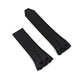 Fits/For Jacob & Co Bugatti Chiron - 22mm Black Rubber Replacement Watch Band Strap Belt