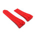 Fits/For Jacob & Co Bugatti Chiron - 22mm Red Rubber Replacement Watch Band Strap Belt