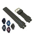 Fits/For Casio ProTrek PRG-300 - Black Rubber Replacement Watch Strap Band Belt