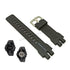Fits/For Casio ProTrek PRW-3000 - Black Rubber Replacement Watch Strap Band Belt