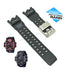 Fits/For Casio G-Shock GWG-2000 , GWG-2040FR MudMaster - Black Rubber Replacement Watch Strap Band Belt