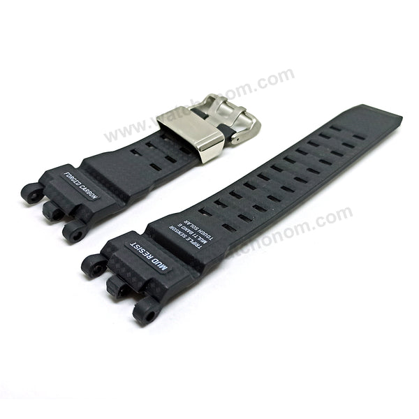 Fits/For Casio G-Shock GWG-2000 , GWG-2040FR MudMaster - Black Rubber Replacement Watch Strap Band Belt