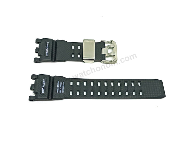 Fits/For Casio G-Shock GWG-2000 , GWG-2040FR MudMaster - Black Rubber Replacement Watch Strap Band Belt