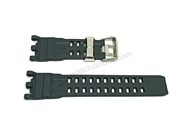 Fits/For Casio G-Shock GWG-2000 , GWG-2040FR MudMaster - Black Rubber Replacement Watch Strap Band Belt