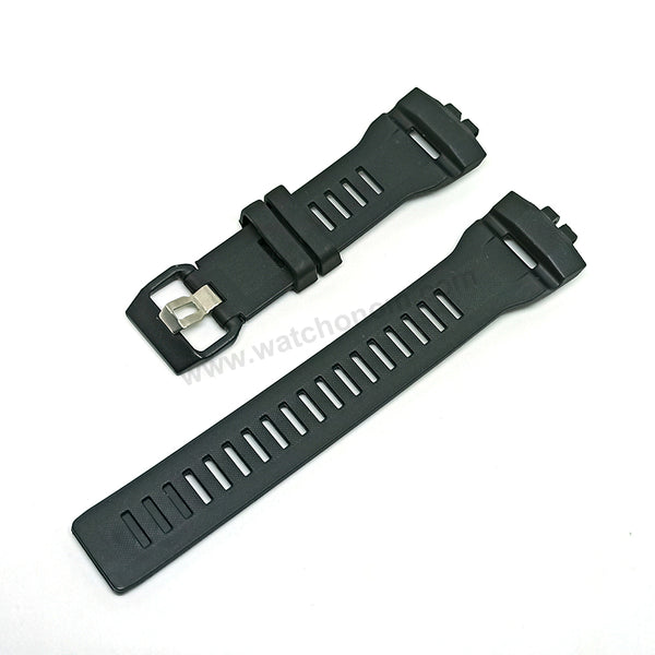 Fits/For Casio G-Shock GBD-200 G-Squad - Black Rubber Replacement Watch Strap Band Belt