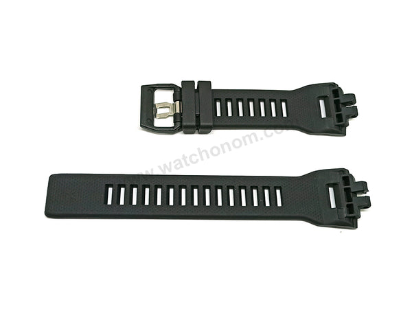 Fits/For Casio G-Shock GBD-200 G-Squad - Black Rubber Replacement Watch Strap Band Belt