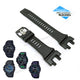 Fits/For Casio G-Shock GBA-900 , GBA-900CB , GBA-900SM , GBA-900UU G-Squad - Black Rubber Replacement Watch Strap Band Belt