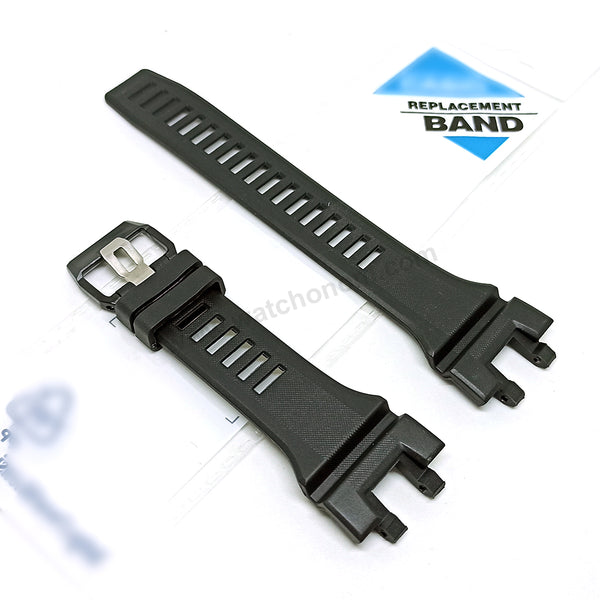 Fits/For Casio G-Shock GBA-900 , GBA-900CB , GBA-900SM , GBA-900UU G-Squad - Black Rubber Replacement Watch Strap Band Belt