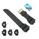 Fits/For Casio G-Shock GWF-1000 , GF-1000 Frogman - Black Rubber Replacement Watch Strap Band Belt