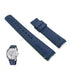 Fits/For Nautica NAPFWS127 FINN WORLD - 22mm Navy Blue Rubber Silicone Curved End Replacement Watch Band Strap