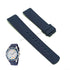 Fits/For Nautica NAD13502G NST-07 SIGNAL FLAG - 22mm Navy Blue Rubber Silicone Curved End Replacement Watch Band Strap 