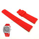 Fits/For Nautica NAPFWS128 FINN WORLD - 22mm Red Rubber Replacement Watch Strap Band