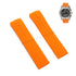 Fits/For Tissot - T013420 , T0134201720700 T-Touch Expert - 21mm Orange Rubber Replacement Watch Band Strap