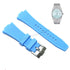 Fits/For Tissot PRX T137.407.11.351.00 - 12mm Light/Baby Blue Rubber T605046447 Replacement Watch Strap Band