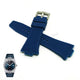 Fits/For Tissot PRX T137.410.16.041.00 - 12mm Navy Blue Rubber T600047701 Replacement Watch Strap Band