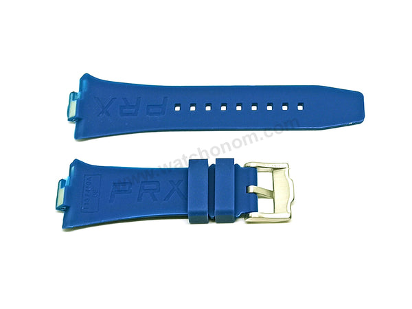 Fits/For Tissot PRX T137.407.16.041.00 Powermatic 80 - 12mm Navy Blue Rubber T600047701 Replacement Watch Strap Band