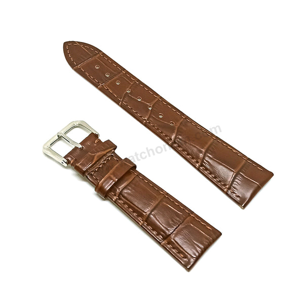 Fits/ For Franck Muller Casablanca 8800 - 22mm Brown Leather Replacement Watch Band Strap