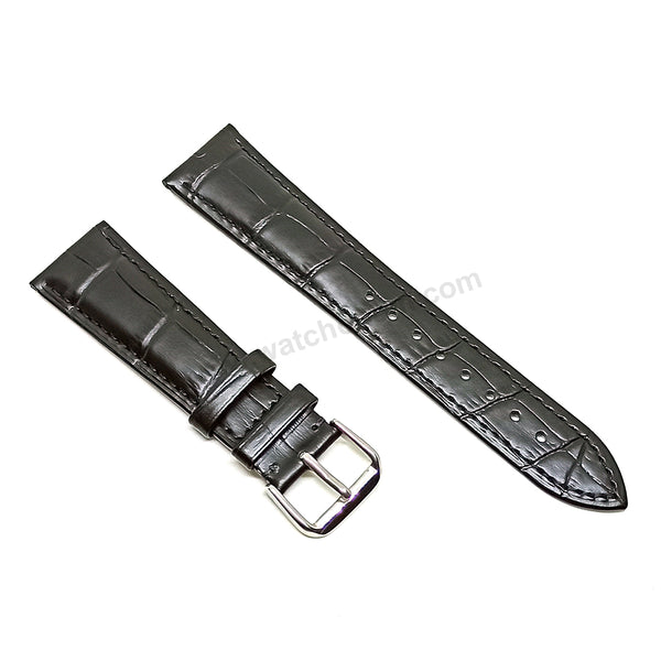 Fits/ For Franck Muller Casablanca 8800 - 22mm Black Leather Replacement Watch Band Strap