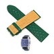 Fits/For Invicta S1 Rally 19517 - 26mm Green Leather Replacement Watch Band Strap Belt