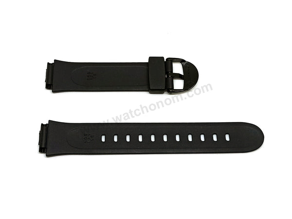 Genuine Casio AW-E10 , AW-E10G - Authentic Replacement Black Rubber Watch Band Strap