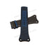 Fits/For Tag Heuer West Mclaren F1 - Navy Blue Fabric on Leather Replacement Watch Band Strap