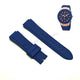Fits/For Guess W0571L1 Jet Setter - 18mm Navy Blue Silicone Replacement Watch Band Strap Belt