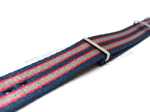 Fits/For Omega Seamaster Diver 300M 212.32.41.20.04.001 - Commander's Navy Blue Replacement Fabric Nylon Nato Watch Band Strap Bangle