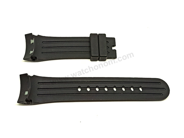 Fits/For Graham Chronofighter Prodive MR-2CDAV , GR2FGDE - 24mm Black Rubber Replacement Watch Band Strap Belt