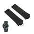 Fits/For Oris TT1 Divers 668-76** - 11mm Black Rubber/Silicone Replacement Watch Band Strap
