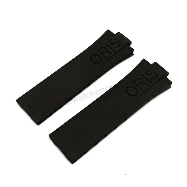 Fits/For Oris TT1 Divers 668-76** - 11mm Black Rubber Replacement Watch Band Strap