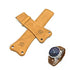 Fits/For Tag Heuer West Mclaren Mercedes -  30mm Light Brown/ Tan   Suede / Nubuck Genuine Leather Replacement Watch Band Strap
