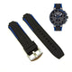Fits/For Tissot T-Race Cycling T1114173744106 - 19mm Black Silicone Replacement Watch Band Strap