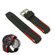 Fits/For Tissot T-Race Cycling T111417 La Vuelta - 19mm Black Silicone Replacement Watch Band Strap
