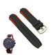 Fits/For Tissot T-Race Cycling T1114172744100 - 19mm Black Silicone Replacement Watch Band Strap