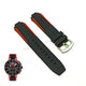 Fits/For Tissot T-Race Cycling T111417 Tour de Suisse - 19mm Black Silicone Replacement Watch Band Strap