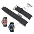 Authentic Casio EFM-501 Edifice - Black Replacement Rubber Watch Band Strap Belt