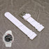 Fits/For Seiko Prospex V157-0DE0 - SNE545 Street Series - 22mm White Silicone Replacement Watch Band Strap Belt