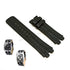 Fits/For Diesel DZ4118 , DZ4119 - Black Genuine Leather Handmade Replacement Watch Strap Band Belt
