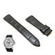 Fits/For Seiko Premier 5D88-0AG0 - SRX011P2 - 21mm Black Genuine Leather Curved end Replacement Watch Band Strap