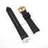 Compatible Emporio Armani 18mm Black Rubber Curved end Replacement Watch Band Strap