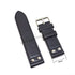 Fits/For Luminox , TW Steel , Aviator / Pilot - 24mm Black Rivet Genuine Leather Replacement Watch Band Strap