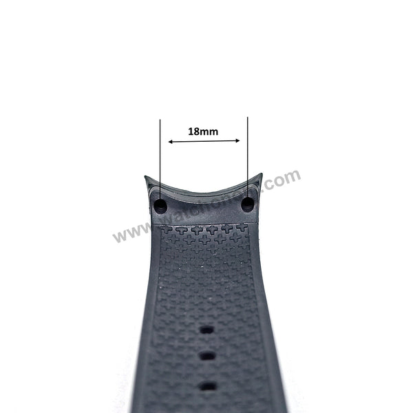 28mm Black Rubber Silicone Replacement Watch Band Strap Compatible with Nautica N13530G , A13530G , A13600G , A21005G , A23001G , A34003 , A34001G
